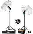 Britek 3 Light 450 w/s Flash Light Kit with Umbrella