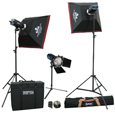 Britek 3 Light -1000 w/s Flash Light Kit with Softbox 