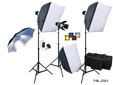 PBL Triple Strobe Softbox Kit (total 480 w/s)